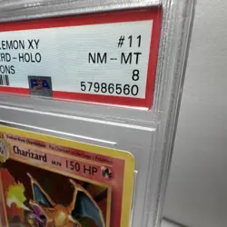 Pokemon TCG Charizard Evolutions 11/108 Holo Rare PSA 8 2016 - Image 3
