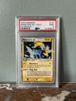 Pokemon TCG Manectric EX EX Deoxys 101/107 Holo Holo Rare EX PSA 9 - Image 1