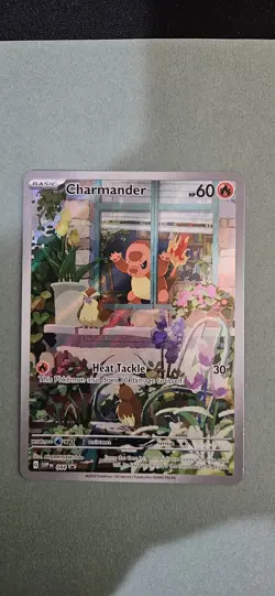 2023 Pokemon Scarlet & Violet CHARMANDER #044 Full Art Black Star Promo JFB1 - Image 1