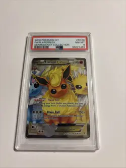 2016 POKEMON XY GENERATIONS RADIANT COLL #RC28 FULL ART/FLAREON EX PSA 8 - Image 1