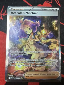 Pokemon TCG Mega Evolutions Acerola's Mischief Sir 183/132 Near Mint Condition - Image 1