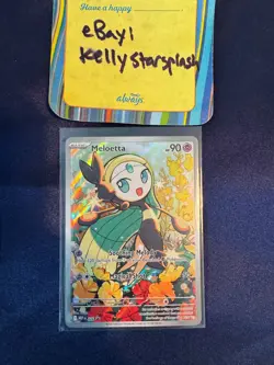 Pokemon TCG Meloetta Illustration Rare 026 Promo Mega Battle Deck Near Mint - Image 1