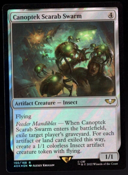 Canoptek Scarab Swarm 150/168 Rare Surge Foil Warhammer 40k MTG NM - Image 1