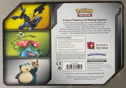 2019 POKEMON PIKACHU & ZEKROM GX SM168 TAG TEAM POWER PARTNERSHIP TIN SEALED - Image 2