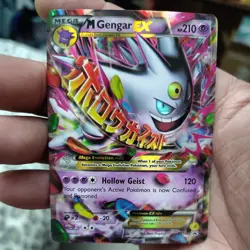 Pokemon M Gengar EX XY166 Mega Evolution Promo Holo Card XY mint condition - Image 1