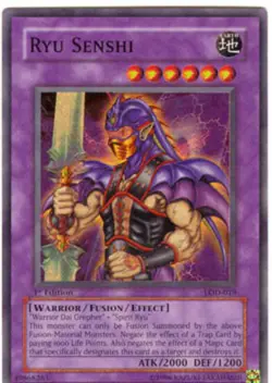 Yugioh! LP Ryu Senshi - LOD-019 - Super Rare - 1st Edition Lightly Played, Engli - Image 1