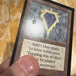 Mox Sapphire Magic Card Power Collectors Edition CE MTG Not Tourney Legal Dented - Image 3