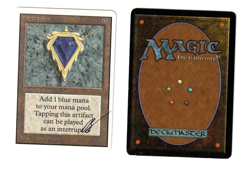 1x Mox Sapphire Signed Dan Frazier Moderate Play, English 2nd Edition Unlimited - Image 1