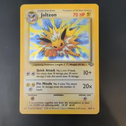 Pokemon TCG Jolteon Jungle 4/64 70 HP Holo Rare Unlimited WOTC - Image 1