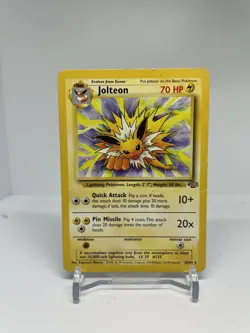 Jolteon 20/64 1999 Jungle Set Pokemon Card TCG WOTC Vintage Non Holo Rare - HP - Image 1