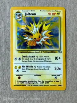 Jolteon 4/64 - 1999 Pokemon Jungle Set WOTC TCG - Image 1