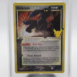2021 POKEMON CELEBRATIONS CLASSIC COLLECTION 17/17 #17 UMBREON GOLD STAR PSA 9 - Image 2