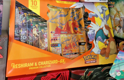 Pokemon Reshiram & Charizard GX Premium Collection - SEALED - LIGHT BOX DAMAGE - Image 1