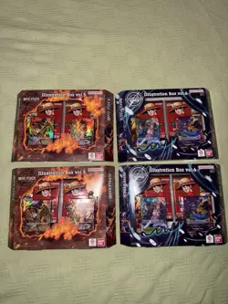 LOT OF 4 One Piece Card Game: Illustration Box Volume 5 And 6 (2 of each) - Image 2