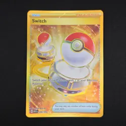 Pokemon TCG Card Switch 206/165 S&V 151 Hyper Rare Gold Holo *English* - NM - Image 1