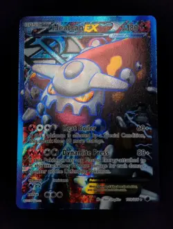 Heatran EX 109/116 Plasma Freeze Full Art Ultra Rare Holo Pokemon Card - NM - Image 1