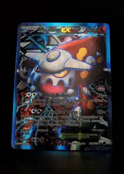 Heatran EX 109/116 Plasma Freeze Full Art Ultra Rare Holo Pokemon Card - NM - Image 5