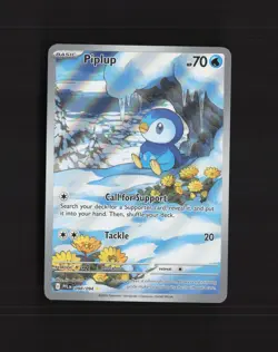 Piplup 098/094 Phantasmal Flames Full Art Ultra Rare Holo Pokemon Card NM - Image 1
