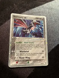Pokemon TCG Card EX Power Keepers Skarmory ex 98/108 Holo Rare Damaged - Image 1