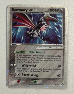 Pokemon TCG Card EX Power Keepers Skarmory ex 98/108 Holo Rare MP Card - Image 1