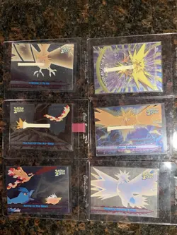 Topps Pokemon SPECIAL LISTING FOR QUEMOL (5 Silver Foil & 1 Chrome Zapdos cards) - Image 1