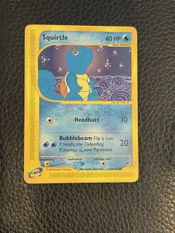 Pokemon Card Squirtle 132/165 Base Expedition Set Regular Eng - Image 1
