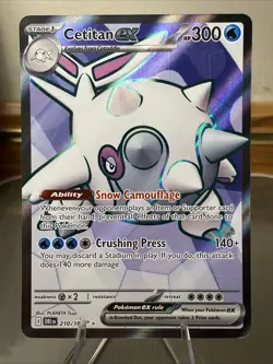 🔥 Cetitan ex #210/182 Ultra Rare NM/M | Destined Rivals - 2025 Pokemon Card - Image 1