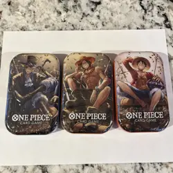 One Piece Card Game Tin Pack Set Vol.2 (TS-02, OP13) x3 One Of Each Hero - Image 1