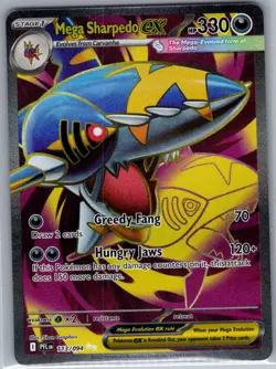 Mega Sharpedo ex - 113/094 ME02: Phantasmal Flames - Pokemon Card - NM - Image 1