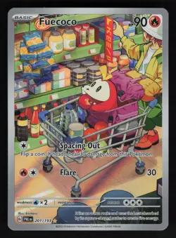 Fuecoco 201/193 SV02: Paldea Evolved Illustration Rare Pokemon TCG Card NM - Image 1