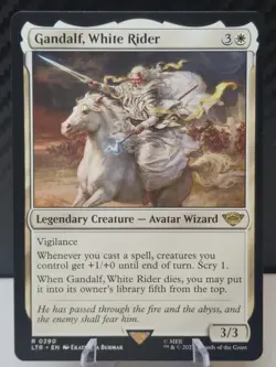 MTG Lord of the Rings - GANDALF, WHITE RIDER rare R 0290 - Image 1