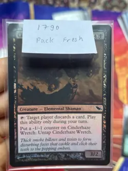 Foil Cinderhaze Wretch • Pack Fresh / Zero Clouding • Shadowmoor • Mtg (1790) - Image 5