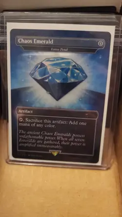 Chaos Emerald - Lotus Petal (7033) Secret Lair Drop Foil - Image 1