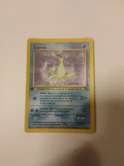 Pokemon 1st Edition Lapras Fossil Holo Rare HP,Dp Pre-owned - Image 1