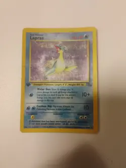 Pokemon 1st Edition Lapras Fossil Holo Rare HP,Dp Pre-owned - Image 3