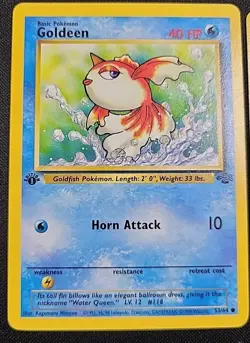 Seaking + Goldeen 1st Edition Jungle Pokemon WOTC #53 & 46 (NM/LP) - Image 3