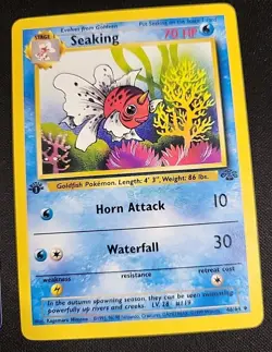 Seaking + Goldeen 1st Edition Jungle Pokemon WOTC #53 & 46 (NM/LP) - Image 4