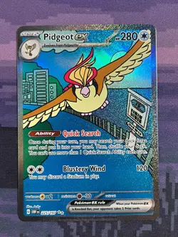 Pidgeot ex 225/197 Pokemon Obsidian Flames Special Illustration Rare Near Mint - Image 1