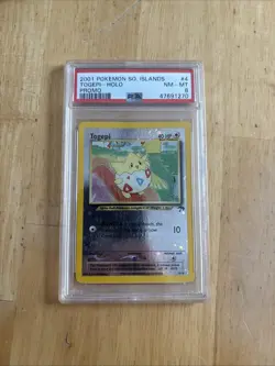 2001 Pokemon Souther Islands Togepi Holo PSA 8 NM-Mint - Image 1
