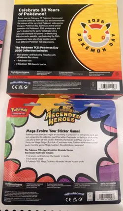 Pokemon TCG Ascended Heroes Tech Sticker Promo Box Pokemon Day 2026 Pikachu - Image 4