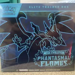 Pokemon TCG Mega Evolution Phantasmal Flames Elite Trainer Box ETB - Image 1