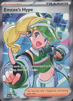 Pokemon TCG - Emcee's Hype - 220/182 - SV10: Destined Rivals (DRI) (3) - Image 1