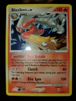 Blaziken 3/127 Holo Rare Pokemon TCG DP Platinum Card Near Mint NM Hoenn Starter - Image 3