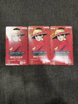 Lot Of 3x One Piece OP13 Sleeved Booster Packs - 3x OP13 - Sealed English - Image 1