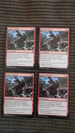Magic: the Gathering / MtG Impact Tremors x4 Dragons of Tarkir - Image 1