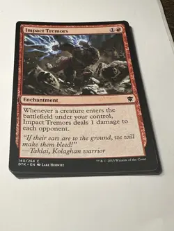 Impact Tremors X1 Dragon’s Of Tarkir NM Condition See Pics Front/back - Image 1