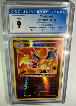 Charizard 11/108 Reverse Holo PSA CGC 9 Pokemon Evolutions Subgrades -$10 PLUSSS - Image 3