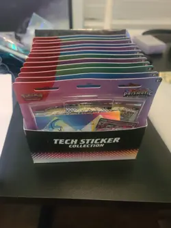 Pokemon Prismatic Evolutions 3 Booster Pack Blister-Tech Sticker Collection x12 - Image 1