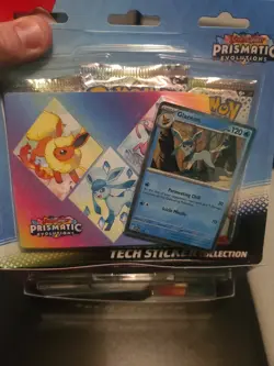 Pokemon Prismatic Evolutions 3 Booster Pack Blister-Tech Sticker Collection x12 - Image 4