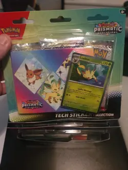 Pokemon Prismatic Evolutions 3 Booster Pack Blister-Tech Sticker Collection x12 - Image 5
